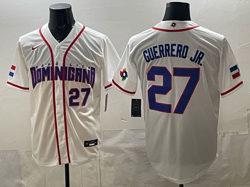 Men 2026 World Cub #27 Guerrero jr White Game Nike MLB Jersey style 005->more jerseys->MLB Jersey